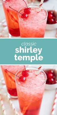 The perfect drink for all ages, the Shirley Temple Drink is the original mocktail! You only need a couple ingredients for this sweet drink that pleases people of all ages.