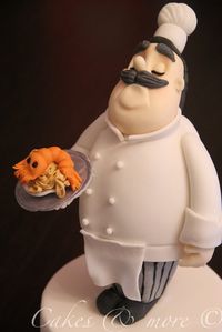 The chef cake topper