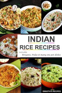 Indian Rice Recipes (Variety Rice Dishes) - Swasthi's Recipes