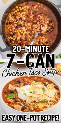 7 Can Chicken Taco Soup