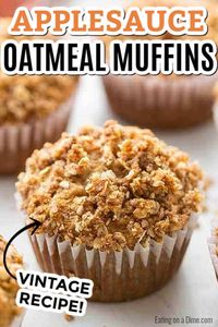 Oatmeal applesauce muffins recipe - easy oatmeal applesauce muffins