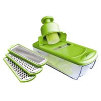 Wheel&Barrow Homewares > Kitchen Gadgets > MANDOLIN GRATER with 4 Cutters Green