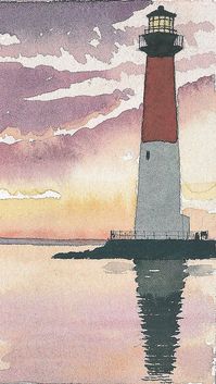 phare aquarelle