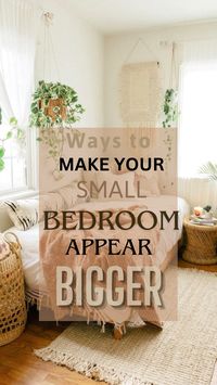 Through my blog you can find ways to quicky maximise your small bedroom into a bigger looking bedroom through illusions and more