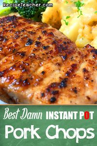 The Best Damn Instant Pot Boneless Pork Chops. The perfect flavor combination to make delicious pork chops in your favorite electric pressure cooker. #instantpot #porkchops #pressurecooking