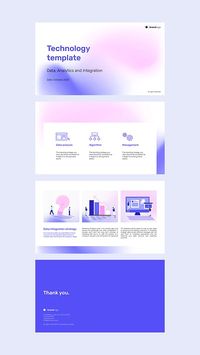 Purple gradient presentation template vector | Premium Vector - rawpixel