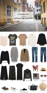 What to Pack for Copenhagen, Denmark Packing Light List | What to pack for Copenhagen | What to Pack for Denmark | Packing Light | Packing List | Travel Light | Travel Wardrobe | Travel Capsule | Capsule |