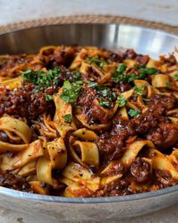 Smoked Aubergine & Walnut Ragu — rachel ama