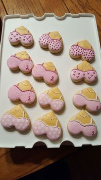 Breast cancer bra cookies!