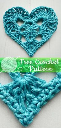 Valentines Granny Heart [CROCHET FREE PATTERNS] - All About Crochet