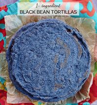 Make your own black bean tortillas, with nothing more than dried black beans (plus water & salt). They are grain-free, oil-free, vegan, and versatile!I