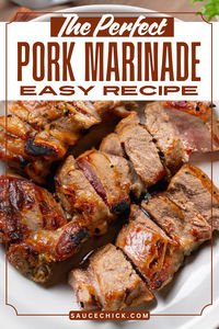 Creating the perfect pork marinade can be hard. Many struggle with achieving the right balance of flavors and tenderness. A well-crafted marinade enhances the meat's flavor and ensures a juicy result. For a simple and effective Pork Marinade Recipe, visit our site for easy-to-follow instructions and tips. Improve your pork dishes with this straightforward approach. Save this pin for later to perfect your pork marinades with ease!