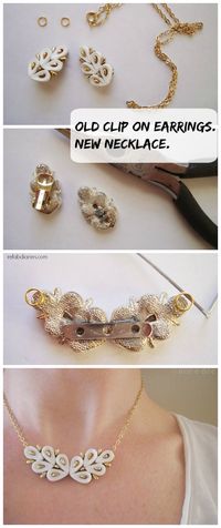 Upcycle: Clip-on-earring Pendant ... | the ReFab Diaries