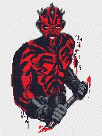 movie star cross stitch pattern Fan art inspired by Darth Maul No221 You can find more movie star patterns here: https://www.etsy.com/shop/NikkiPattern?ref=hdr_shop_menu&section_id=18945361 This is a digital item. The PDF file of the pattern will be available for instant download once payment is confirmed. Instant Digital Download: 5 PDF included. You can use the best of you. ♥ ♥ ♥ ♥ movie star (flower) Set of 3, please click here: https://www.etsy.com/listing/538135200/star-wars-cross-stitc