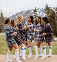 "Super Soft Flannel + Our Sleepshirt Design = The Perfect Gift! Now we offer our super popular boyfriend fit sleepshirts in 6 Flannel Patterns! Mix and match designs for a cute getting ready outfit for you and your bridesmaids, or coordinate for the perfect pre-wedding photos. These sleepshirts are perfect for your winter wedding or even your family's yearly holiday photo shoot! Cozy and soft, this cute design will last well beyond the day of the main event! 🌸 F E A T U R E S ● Button down long