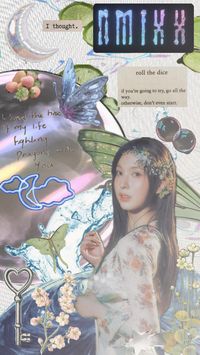 #nmixx #bae #fairy #bubbles #flowers #blue #green #moon #butterflies #forest #quotes #kpop