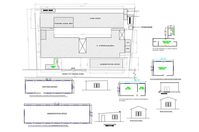 Industrial building plan in autocad which includes wastage room, security room, childcare room, administration office, kitchen, generator area, goods area etc