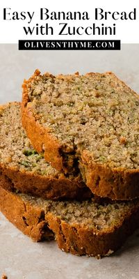 Banana zucchini bread is a sweet and cozy, cinnamon spiced banana bread filled with shredded zucchini. This zucchini banana bread recipe is quick and easy to make and is the perfect breakfast or snack everyone will love.