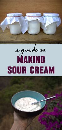 Four simple methods for how to make sour cream. A healthy, cultured, creamy, homemade condiment for use in baking, dips, and more. With four easy homemade sour cream recipes using either raw milk or pasteurized milk, you're sure to find one for your kitchen.