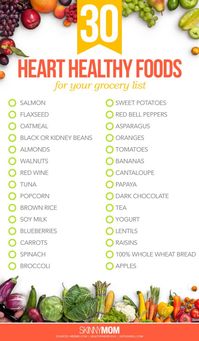 30 heart healthy foods