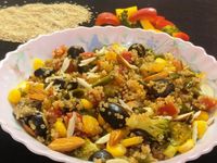 Have this Warm Quinoa Salad to warm up cool chilly days. Gluten free, protein rich and good for all especially Weight Watchers and Diabetics The post Quinoa Salad Indian appeared first on Samira's Recipe Diary.