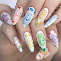 These Care Bear Nail Decals Are SO Cute