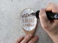 DIY Personalized Wood Burned Spoon - Burton Avenue