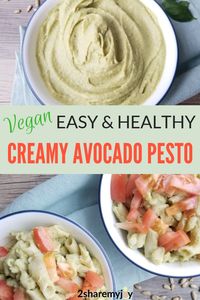 Creamy Avocado Pesto Pasta (V, OF) - 2ShareMyJoy