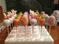 Easter themed cake pops - great idea!