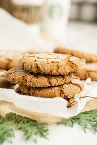 You don’t have to go all the way to Starbucks to enjoy gingersnap molasses cookies. You can recreate your own Starbucks ginger molasses cookies in the comfort of your own kitchen! I am sure you will agree that this is the best ginger molasses cookie recipe. If you are a fan of gingerbread cookies, you will love these! These homemade Starbucks Christmas cookies are perfect for the holidays. I find this to be the best ginger molasses cookie recipe. Make plenty of Starbucks ginger molasses ...