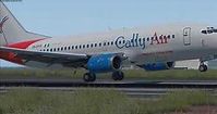 Cally Air B733 Landing in Abuja