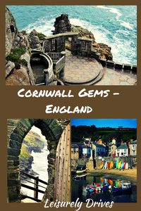 Drive around the Southwest England and explore some unique gems with interesting history, architecture, scenic views and hiking options. #tintagelcastle #minacktheatre #landsend #mousehole #rhsrosemoor. Perfect itinerary for southwest england | What can you see and do in Cornwall, England | Things to do in Cornwall, England.