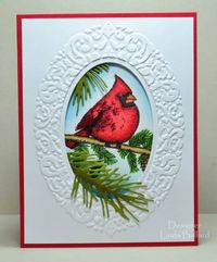 Holiday Framed Cardinal