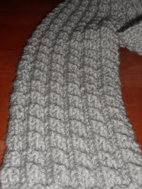 RIBBED KNIT SCARF PATTERN