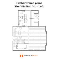 We have HD floor plans, renderings & construction photos of this house on our website. Don't have the right lot for a full walkout basement? Build up! Even though the Windfall is one of Timberbuilt's smaller timber frame home designs there's still plenty of space for a loft with a living space and a small bedroom with a full bath.