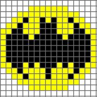 Free graph patterns for crocheting | Free Crochet Pattern Bat (Batman) Logo…