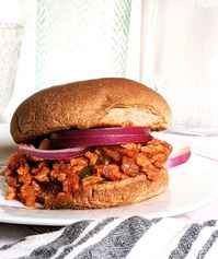 Vegan Sloppy Joes with TVP (Vegetarian, Gluten Free, Low Sodium)