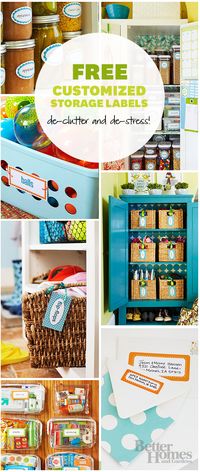 Download our handy (and free!) labels here: http://www.bhg.com/decorating/storage/organization-basics/free-printable-storage-labels/