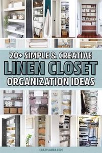 Want to give that messy linen closet a makeover?! Check out these super helpful organization tutorials for inspiration to make yours amazing! #organize #linencloset #linenclosethacks #organizationideas