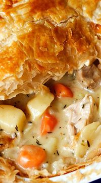 Creamy Chicken and Vegetable Puff Pie                              …                                                                                                                                                                                 More