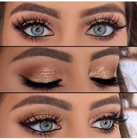 I thought this was so beautiful! I love how neutral tones were used to bring out the eye colour.