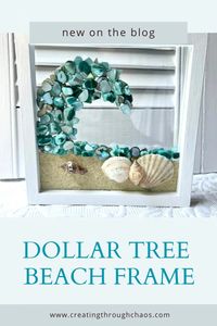 Dollar Tree Beach Frame -