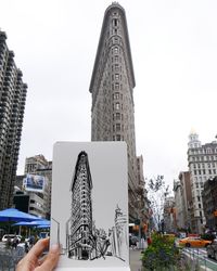 NYC Sketchbook.  The FlatIron Building.  www.carolinetomlinson.com