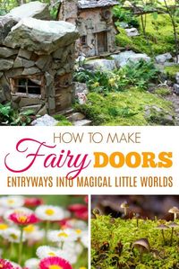 Knock, knock! This collection of fairy garden door ideas provides tutorials, recommended materials, and ready-made doors for your miniature garden. #fairygarden #crafts #empressofdirt