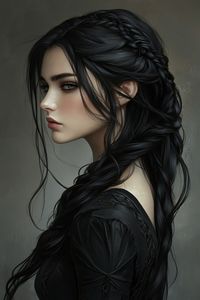 Unveil the allure of dark elegance with this captivating hair art featuring intricately braided black hair. Perfect for those who are inspired by gothic beauty and sophisticated style, this pin offers a dramatic yet refined hairstyle inspiration. Add this to your Hair Art Inspiration board and embrace the mystique of dark glamour.