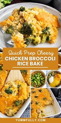 This creamy casserole is a complete meal in itself with fresh broccoli, tender chicken, creamy cheese sauce and cheese, and perfectly cooked rice. It is very versatile because you can add more veggies depending on what you have on hand!