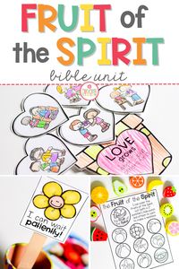 Fruit of the Spirit Bible Unit - Mrs. Jones Creation Station