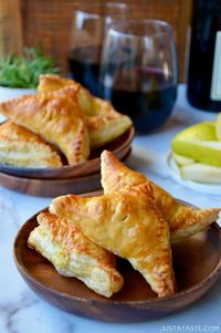 Turn puff pastry into a party-worthy snack in minutes with this simple recipe for Mini Fruit and Cheese Turnovers.