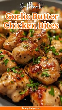 Savor the flavor of these 15-Minute Garlic Butter Chicken Bites! This quick and easy one-pan dinner is packed with juicy chicken and aromatic garlic butter, making it a winner for busy weeknights. Affordable and delicious, this recipe fits right into your healthy dinner ideas on a budget. Ready to impress your family? Save this pin and try it today!