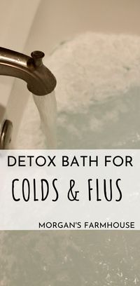 WIth winter coming it’s time to get prepared for the cold and flu season. With a few simple herbal remedies you can get your family feeling better fast. A hot bath always feels good when you’re under the weather, so why not try a detox bath for colds and flus? It takes a good thing and makes it even better. This is one of my favorite herbal remedies.